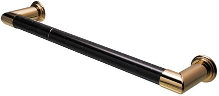 Elektrische Radiator Cascade 60x12 cm Nero Marquina Marble / Unlacquered Brass HD Heating