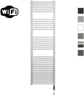 Elektrische Radiator Sanicare HWV Met Wifi 172x45 cm Wit 920W Met Thermostaat Chroom Rechtsonder