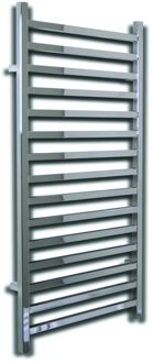 Elektrische Radiator Sanicare Qubic 126.4x60 cm Chroom Met Chrome Thermostaat 565 Watt