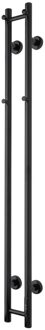 Elektrische Radiator TVS ELDO 2 Mat Zwart met Timer 140x13.5 cm TVS Design