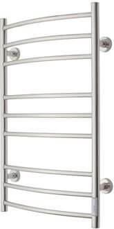 Elektrische Radiator TVS ELDO 9 Edelstaal met Timer 86x53 cm Zwart