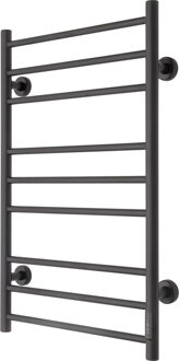 Elektrische Radiator TVS ELDO 9 L Mat Zwart met Timer 86x53 cm TVS Design