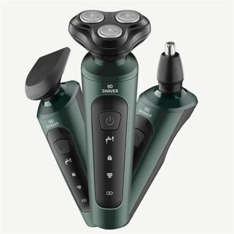 Elektrische Razor Scheerapparaat Mannen Trimmer Scheerapparaat Set 3 Blades Draagbare Oplaadbare Wasbare 4-In-1 Multifunctionele Auto usb Scheerapparaat 3-in-1 Shaver