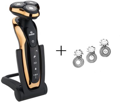 Elektrische Scheerapparaat Voor Mannen Oplaadbare Mannen Scheerapparaat Usb 3Blades Draagbare Water Proof Scheren Machine Zozen Elektrische Scheerapparaten 9001-b