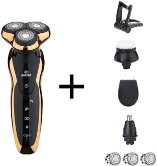 Elektrische Scheerapparaat Voor Mannen Oplaadbare Mannen Scheerapparaat Usb 3Blades Draagbare Water Proof Scheren Machine Zozen Elektrische Scheerapparaten 9001-h