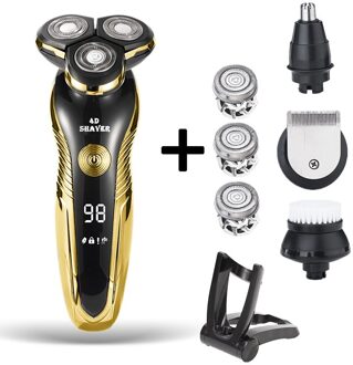 Elektrische Scheerapparaat Voor Mannen Oplaadbare Mannen Scheerapparaat Usb 3Blades Draagbare Water Proof Scheren Machine Zozen Elektrische Scheerapparaten High power 3015-B