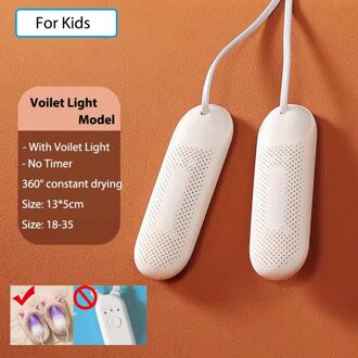 Elektrische Schoenen Droger Heater Draagbare Voilet Licht Voet Protector Boot Geur Deodorant Ontvochtigen Apparaat Schoenen Droger Heater nee Timing-For Kids / UK