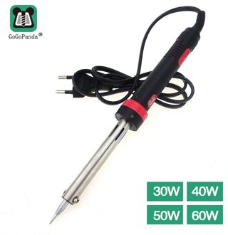Elektrische Soldeerbout 220V Externe Warmte Handgereedschap Pen Type Met Indicatielampje Eu 25 30 40 50 60W GP014A