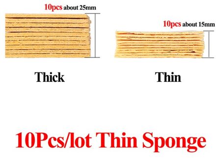 Elektrische Solderen Soldeerbout Tips Spons Cleaner Bga Soldeerstation Rework Lassen 10stk Thin Sponge