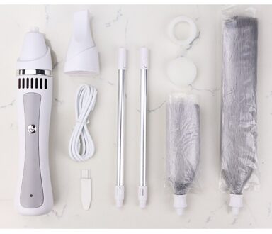 Elektrische Spin Stofdoek Plumeau Borstel Verstelbare Dust Cleaner Reinigingsborstel Huishoudelijke Reiniging Tool Instant Stofdoek 1300mah