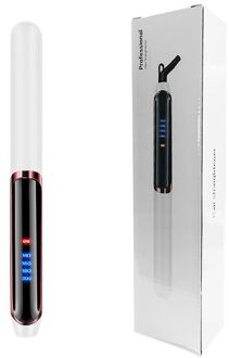 Elektrische Stijltang Professionele Haar Krultang Krultang Steil Haar Spalk Flat Iron Crimper Ptc Haar Styling Tools wit-met doos / EU