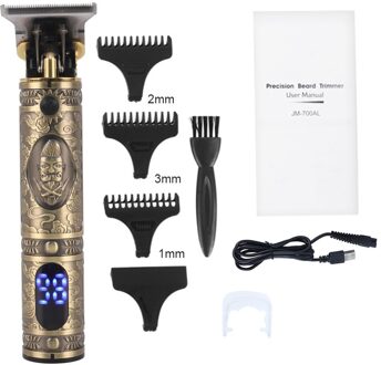 Elektrische T9 Kaalhoofdige Tondeuse Draadloze Kapper Tondeuse Voor Mannen Baard Scheerapparaat Recharge Professionele Haar Snijmachine Clipper5 geen doos