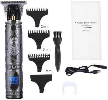 Elektrische T9 Kaalhoofdige Tondeuse Draadloze Kapper Tondeuse Voor Mannen Baard Scheerapparaat Recharge Professionele Haar Snijmachine Clipper6 geen doos