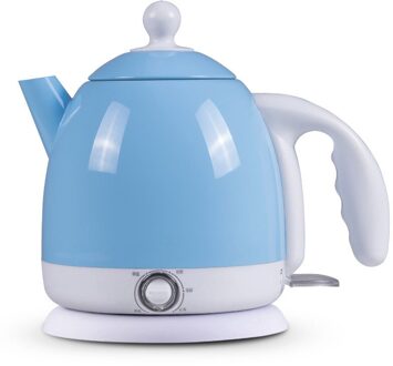 Elektrische Thermische Isolatie Waterkoker Theepot Constante Temperatuurregeling Warm Houden Mini Waterkoker Melk Warmer Snelle Verwarming Eu blauw