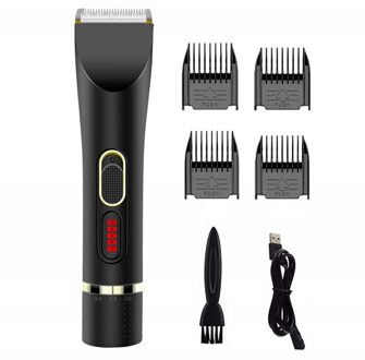 Elektrische Tondeuse En Baard Trimmer Draadloze 10W 5V Lcd Multifunctionele Gezichtsverzorging Baard Haar Trimer low Noise Clippers 5 1ps