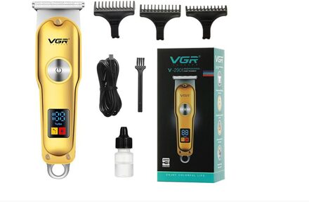 Elektrische Tondeuse Oplaadbare Scheerapparaat Baard Trimmer Professionele Mannen Haar Snijmachine Baard Kapper Hair Cut geel