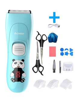 Elektrische Tondeuse Set Usb Low Noise Tondeuse Haar Snijmachine Met 3Pcs Gids Kammen Voor Baby Kids kapper Haar Shavin
