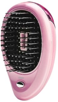 Elektrische Trillingen Anti Haaruitval Magnetische Massage Kam Draagbare Ion Haar Groei Kam Haar Borstel Ontspanning Gezondheidszorg Roze