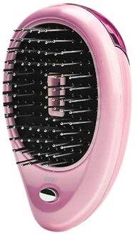 Elektrische Trillingen Anti Haaruitval Magnetische Massage Kam Draagbare Ion Haar Groei Kam Haar Borstel Ontspanning Gezondheidszorg roze