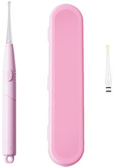 Elektrische Vacuüm Oorsmeerhaakje Met Led Licht Oor Wax Verwijderen Cleaner Veiligheid Pijnloos Oor Schoonmaken Tool Kit Voor Volwassenen Kids 69HE roze