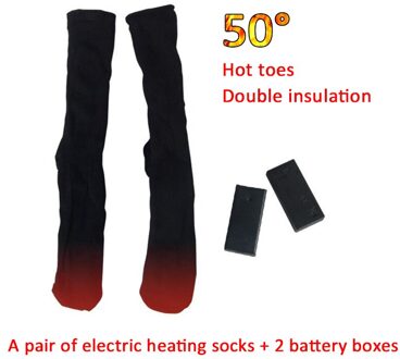 Elektrische Verwarmde Sokken Batterij Power Zelfopwarming Sokken Te Voorkomen Koude Thermische Sokken Winter Sport Warm-Sok Voor vissen Wandelen