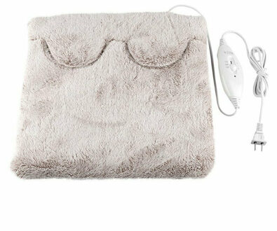 Elektrische Verwarmde Warm Gezellig Voet & Handwarmer Massager Verwarming Slippers Unisex Fluwelen Voeten Verwarmd Voet Warmer Massager koffie