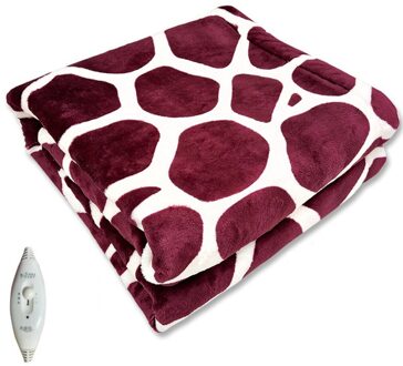 Elektrische Verwarmde Winter Deken Zitkussen Body Warming Knie Pad Herten Patroon Hoge En Lage Gear Gezellige Zachte Flanellen