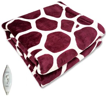 Elektrische Verwarmde Winter Deken Zitkussen Body Warming Knie Pad Herten Patroon Hoge En Lage Gear Gezellige Zachte Flanellen