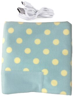 Elektrische Verwarmde Winter Warme Deken Cover Car Office Gebruik Heater 5V Usb Draagbare ~ Электрическое Одеяло blauw