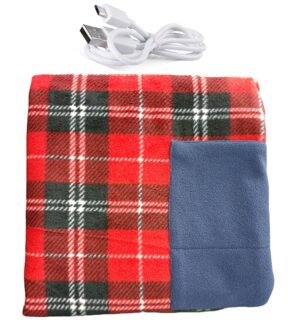 Elektrische Verwarmde Winter Warme Deken Cover Car Office Gebruik Heater 5V Usb Draagbare ~ Электрическое Одеяло rood