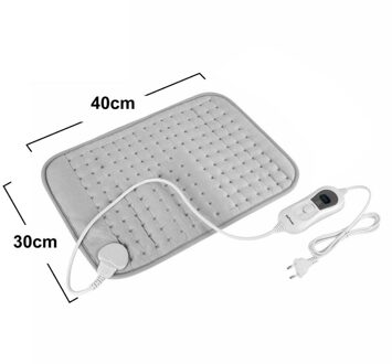 Elektrische Verwarming Pad Voor Buik Taille Rugpijn Relief Winter Warmer 3 Warmte Controller Therapie Pad Elektrische Deken Eu Plug 40X30CM