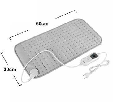 Elektrische Verwarming Pad Voor Buik Taille Rugpijn Relief Winter Warmer 3 Warmte Controller Therapie Pad Elektrische Deken Eu Plug 60X30CM