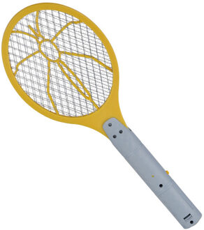 Elektrische vliegenmepper - geel/grijs - 46 x 17 cm - anti muggen