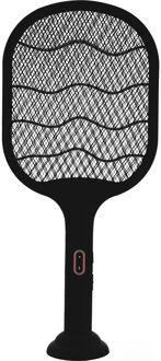 Elektrische Vliegenmepper - oplaadbaar - zwart - 47 x 20 cm