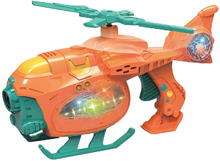 Elektrische Vliegtuig Bubble Machine Muziek Verlichting Speelgoed Automatische Bubble Maker Zomer Kinderen Zeep Pompoms Outdoor Speelgoed Oranje