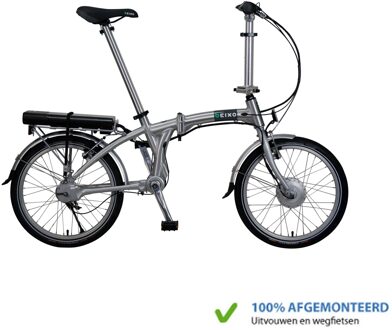 Elektrische Vouwfiets Compact met cardanas Zilver