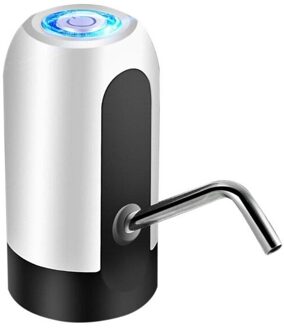 Elektrische Water Dispenser Draagbare Gallon Drinkfles Schakelaar Smart Draadloze Water Pomp Water wit