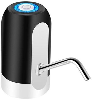 Elektrische Water Dispenser Draagbare Gallon Drinkfles Schakelaar Smart Draadloze Water Pomp Water zwart