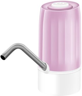 Elektrische Water Fles Pomp Barreled Water Automatische Drinkwater Dispenser Usb Lading Water Pomp Voor 4.5-19L paars