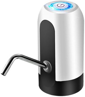 Elektrische Water Gallon Fles Pomp Dispenser Usb Oplaadbare Draagbare Elektrische Automatische Water Fles Pomp wit