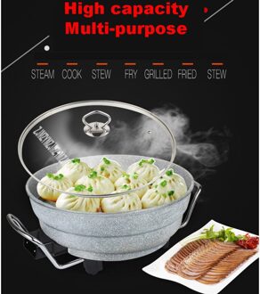 Elektrische Wok Elektrische Fornuis Wok Voedsel Pot Elektrische Pot Non-stick Pan multifunctionele Elektrische Pot 220V 1360W A18