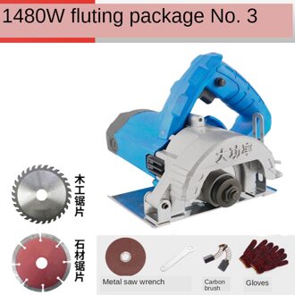 Elektrische Zaag Marmer Machine Keramische Tegel Draagbare Snijmachine Elektrische Staal Hout Multifunctionele Steen Steken Machine Witho zwart
