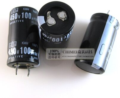 Elektrolytische condensator 100 uf 450 v Volume 25X30mm Condensator 25*30mm