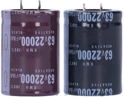Elektrolytische Condensator Aluminium Energie Opslag Componenten 35X50Mm 63V Elektrolytische Condensator
