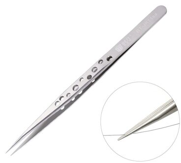 Elektronica Industriële Pincet Anti-Statische Esd Gebogen Rechte Tip Precisie Roestvrij Staal Tang Telefoon Reparatie Handgereedschap