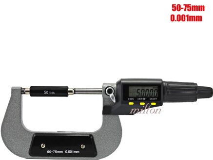 Elektronische Buiten Micrometer 0-25Mm 25-50Mm 50-75Mm 75-100Mm 0.001mm Digitale Micrometer Gauge Meter Micrometer Meetinstrumenten
