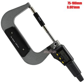 Elektronische Buiten Micrometer 0-25Mm 25-50Mm 50-75Mm 75-100Mm 0.001mm Digitale Micrometer Gauge Meter Micrometer Meetinstrumenten