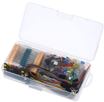 Elektronische Component Fun Kit, Met Power Module, Jumper, 830 Junction Breadboard, Precisie Potentiometer, weerstand