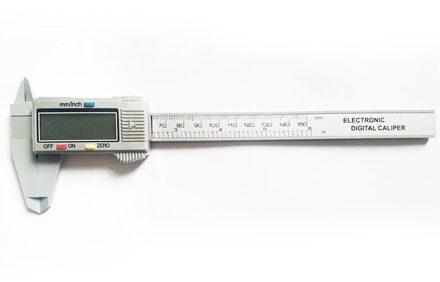 Elektronische Digitale Schuifmaat Koolstofvezel Vernier Gauge Micrometer Digitale Elektronische Schuifmaat Ruler 1 Pcs wit