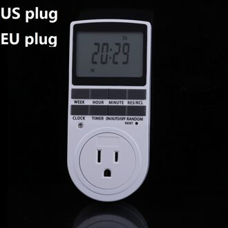 Elektronische Digitale Timer Schakelaar Eu Us Plug Keuken Timer Outlet 230V 120V 7 Dag 12/24 Uur Programmeerbare Timing socket EU plug